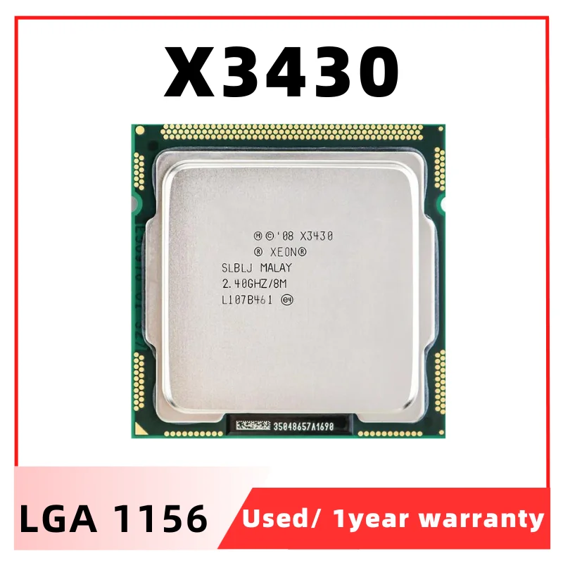  ھ   CPU μ, X3430, 2.4 GHz, 95W, LGA 1156